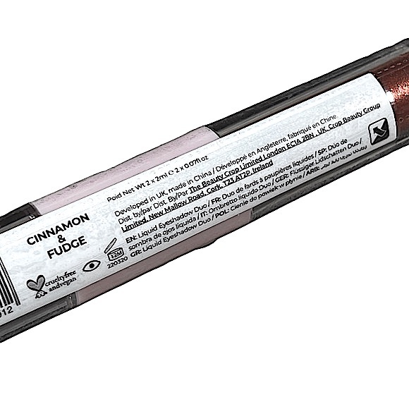 The Beauty Crop liquid eyeshadow duo long wear matte cinnamon, glitter fudge NEW - Picture 6 of 9